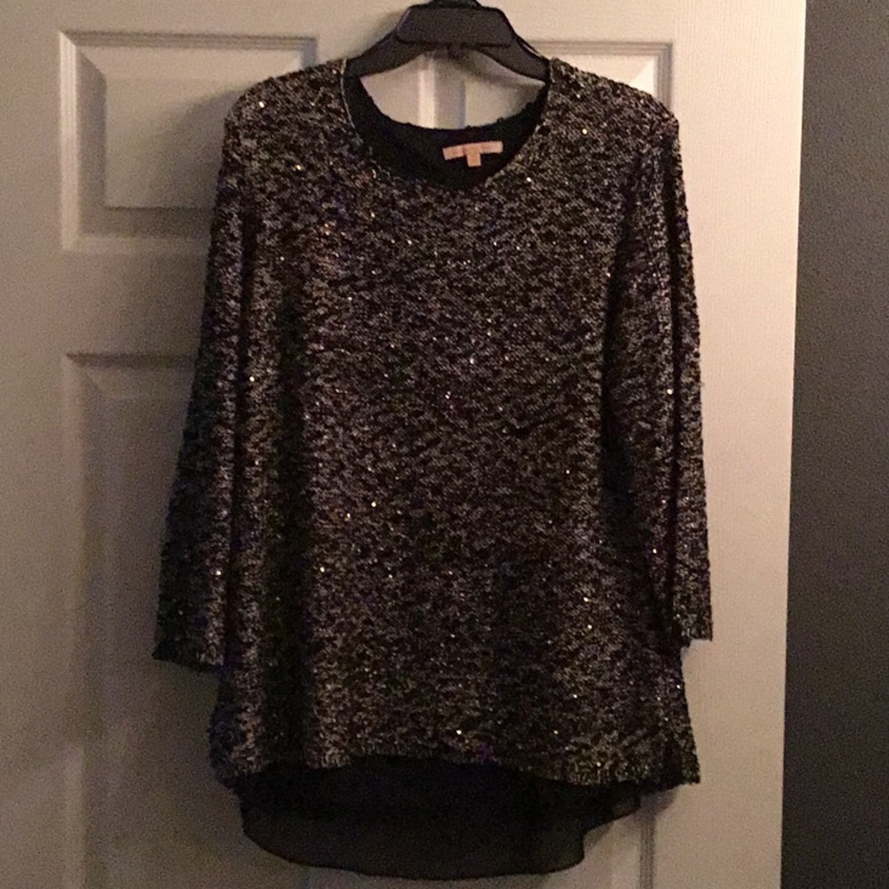 Black Glitzy Sweater..👠👠👠